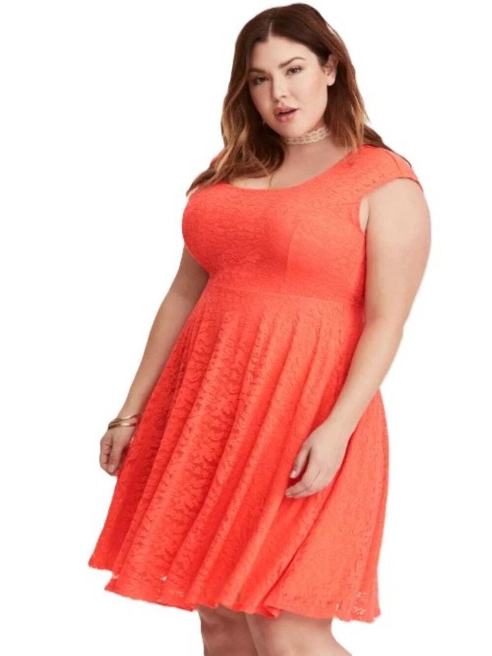 TORRID Floral Lace Skater Dress. Plus Size 4